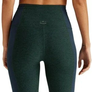 2025 logotipo personalizado de cintura alta Control de barriga mallas de ejercicio transpirable mantequilla suave tela de Fitness con bolsillos mallas de Yoga - Product Image 6