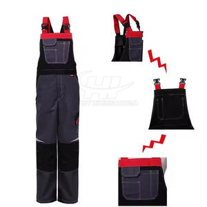 Safety High Visibility Reflective Polyester Lightweight <b>Bibs</b> Pants Offering Comfortable Fit Easy Movement for Active Work Days - Product Image 6