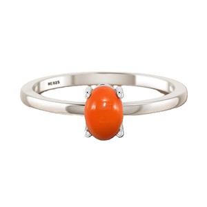 925 argent Sterling empilable anneau broche réglage cornaline pierre précieuse poire forme ovale à la mode à la mode unisexe mariage classique - Product Image 1