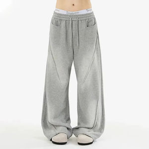 Pantalones Deportivos de Corte Holgado con Interior Suave y Cintura Elástica, Cómodos para Hombre, Estilo Utilitario - Product Image 2