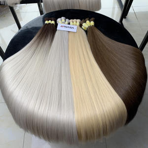 Wholesale Luxury 28-Inch Vietnamese Raw Hair Extensions <b>Nasa</b> Hair Bulk Super Double Drawn 100g Straight for Colors Dyed - Product Image 6