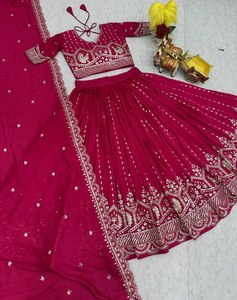 Lehenga Choli Ligero, Duradero y Elegante de Estilo Indo-Occidental para Bodas y Fiestas, Listo para Verano/Invierno, Diseño Personalizable - Product Image 5