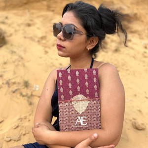 Nuevo Real hecho a mano Banarasi Sari tela seguro hilo cierre diario Vintage vibrante colorido cubierta sin forro reciclado hoja diario - Product Image 1