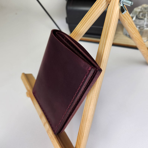 กระเป๋าสตางค์หนังเครซี่ฮอสใส่ได้ทั้งชายและหญิงกระเป๋าเงินใบสั้นแบบบางสำหรับผู้หญิงที่ใส่บัตร CHW-0074B แท้ - Product Image 5