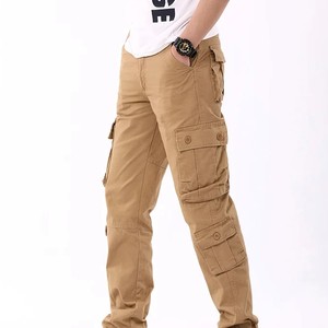 Pantalon de travail multi-poches pour hommes en plein air résistant à l'usure vêtements de travail décontractés amples pantalons longs Protection du travail des jeunes grande taille - Product Image 2