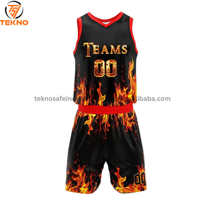 Ensembles de maillots et shorts de basket-ball à impression par sublimation uniforme de basket-ball de qualité supérieure pour l'équipe à vendre avec service OEM - Product Image 6