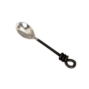 Cuillère de service en métal à poignée en laiton antique - Product Image 4