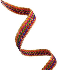 Hecho a mano tradicional étnico poliéster Jacquard bordado cinta patrón Floral 15mm ancho para prendas accesorios artesanías-mejor - Product Image 1