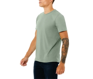 T-shirt Homme Manches Courtes Col Rond Haute Qualité Polyester/Coton Uni Anti-rétrécissement Coupe Classique 280g Logo & Design Personnalisés - Product Image 2