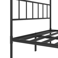Cadre de lit en métal design classique moderne, directement de l'usine, avec sommier à lattes, pour chambre à coucher, hôtel, appartement, modèle simple/king size