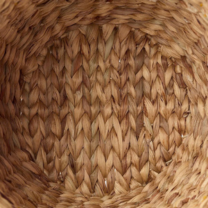 Cesta de jacinto de agua meticulosamente tejida con flor bordada para almacenamiento de niños y organización de juguetes cesto de niños - Product Image 4