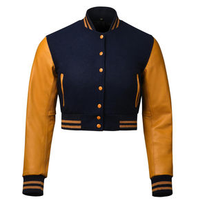 Chaqueta Universitaria Corta Personalizada de Alta Calidad para Mujer, al por Mayor, el Mejor Material, Transpirable, de Secado Rápido, Ropa Informal - Product Image 1