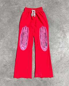 Survêtement à manches longues taille XL fabriqué au Pakistan Logo personnalisé sérigraphie fermeture à la taille élastique 100% coton longueur au genou quantité minimale de commande bas - Product Image 3