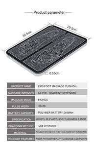 Meilleur nouveau <span class=keywords><strong>tapis</strong></span> de massage des pieds intelligent, réglable, sans fil, électrique, chauffant, vibrant, EMS, pour un usage domestique - Product Image 3