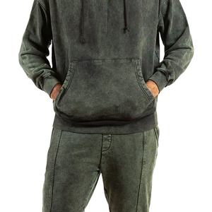 Vêtements d'hiver coupe-vent hommes lavage à l'acide survêtement mode arrivée confortable en différentes couleurs lavage à l'acide survêtement avec logo personnalisé 2026 - Product Image 6