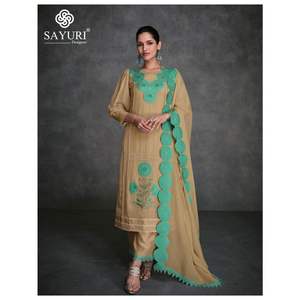 Fab Zone de haute qualité Designer pur Organza soie broderie séquence travail Kurti ensemble Style pakistanais Salwar Kameez robe indienne - Product Image 4