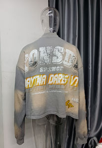 เสื้อยืดแขนยาววินเทจสำหรับผู้ชายผ้าฝ้าย100กันแดดเข้ารูปโอเวอร์ไซส์ผ้าถักพิมพ์ลาย DTG และลวดลายพื้น - Product Image 2