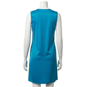 Vestido informal de satén sin mangas transpirable, vestido Midi elegante ligero de tela suave para mujer, ropa de diario y traje de fiesta - Product Image 3