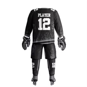Precio al por mayor, uniforme de hockey sobre hielo de entrenamiento deportivo informal, logotipo personalizado, nombre del equipo, 100% poliéster, transpirable, de secado rápido, Pakistán - Product Image 2