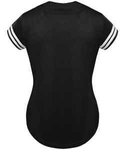 Uniforme de béisbol de calidad superior para mujer en patrón sólido Logotipo personalizado Ropa deportiva transpirable Jersey de béisbol personalizado - Product Image 6
