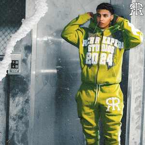 Pantalon à capuche imprimé bouffant à ourlet brut 100% coton personnalisé survêtement pour hommes ensembles de jogging évasés empilés pour hommes - Product Image 5