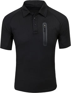 Cremallera táctica informal de invierno personalizada para camisa Polo para hombre, ropa deportiva, camisas de caza de tela Dobby del fabricante, poliéster - Product Image 5