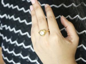 โบว์หัวใจแหวนเงินสเตอร์ลิง-ของขวัญงานหมั้นทำมือ - Product Image 5