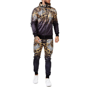 Chándal de gimnasio deportivo personalizado de poliéster 100% para hombre, conjunto de ejercicio de invierno de talla grande, nuevo diseño informal y elegante con características transpirables - Product Image 1