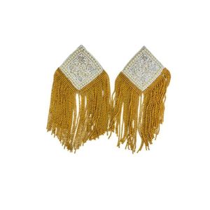 Boucles d'oreilles pendantes bohèmes à pampilles pour femmes, bijoux à franges perlées en fil de coton ciré, style dégradé bleu-gris - Product Image 3