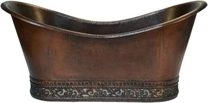 อ่างอาบน้ำทองแดงโลหะสำเร็จรูปแบบเรียบสำหรับอพาร์ทเมนต์และห้องน้ำขนาดเล็กส่งตรงจากอินเดีย - Product Image 4