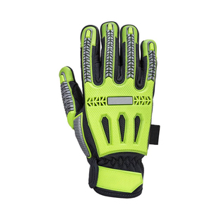 Guantes de trabajo de seguridad TPR resistentes a impactos de alta resistencia con palma antivibración para uso industrial y de construcción - Product Image 2