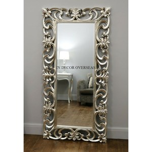 Cổ Điển Nghệ Thuật Mộc Mạc Thiết Kế Màu Bạc Hoàn Thiện Sáng Bóng Đánh Bóng Chất Lượng Tốt Nhất Khung Kim Loại Cho Sàn Gương Trang Trí Nội Thất Nguồn Cung Cấp - Product Image 3