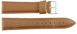Bracelets de montre intelligente unisexes 205 en cuir véritable marron clair de luxe, classiques, en acier inoxydable, réglables, souples et étanches - Product Image 2