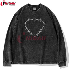 เสื้อสเวตเชิ้ตผู้ชายแขนยาวโอเวอร์ไซส์ปักลายสไตล์วินเทจเสื้อผ้าแฟชั่นอินเทรนด์ย้อนยุคสำหรับฤดูหนาว - Product Image 4