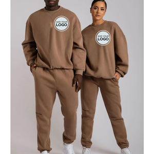 Plaine recadrée personnalisé marron pull surdimensionné hommes à capuche Street Wear mode personnalisé hommes sweats à capuche 100 coton poids lourd - Product Image 1