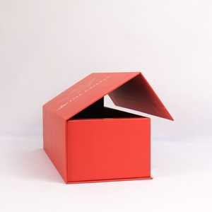 Boîte-cadeau de vin magnétique rouge de luxe personnalisé Matériau recyclable rigide avec impression offset de stratification mate Fabriqué au Vietnam - Product Image 2