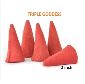 Conos de incienso de diosa triple natural Suministro al por mayor de conos de incienso de la mejor marca (rojo) - Product Image 1