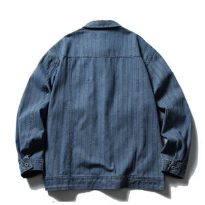 Wholesale High Quality <b>Mens</b> Jeans <b>Jacket</b> Custom <b>Mens</b> Denim <b>Jacket</b> for <b>Men</b> - Product Image 2