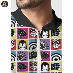 Fabricant pakistanais, blouson d'aviateur à la mode en vrac en satin de soie, veste patchwork personnalisée de créateurs de baseball pour hommes - Product Image 4