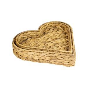 Bandeja de Servicio Natural en Oferta, Bandeja de Jacinto de Agua de Alta Calidad, Bandejas Tejidas en Forma de Corazón Hechas en Vietnam - Product Image 4