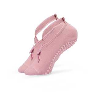 Chaussettes de Pilates antidérapantes, légères, personnalisables en longueur et en couleur, avec sangle, confortables pour la pratique quotidienne du yoga et du ballet - Product Image 1