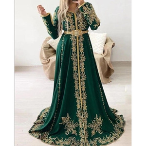 Vestido caftán de estilo mexicana para mujer, ropa de alta calidad al por mayor, escote redondo, bohemio - Product Image 5