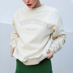 Sudaderas ecológicas tejidas informales de Invierno para mujer de calidad superior cómodas y cálidas con diseño de logotipo personalizado bordado frontal diario - Product Image 2