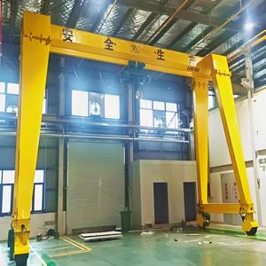 5 10 15 20 Ton Tek Kirişli Elektrikli Lastik Tekerlekli Mobil Portal Vinç - Product Image 5