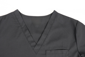 Hospital Uniforms Women <b>Scrub</b> Tops Medical Nursing Custom Short Sleeve Elasticity Needle Detection Seamless Fusing Uniform Sets - Product Image 5