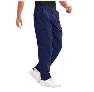 Pantalones cargo modernos personalizados OEM con múltiples bolsillos utilitarios, corte holgado, perfectos para la moda urbana informal. - Product Image 1