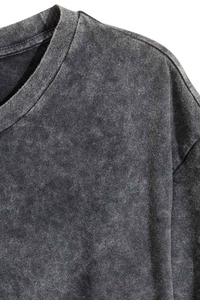 High Quality Wholesale Cotton Customize Printing Heavyweight <b>Acid</b> Wash Letter Quick Dry Street Wear Unisex <b>Drop</b> Shoulder Men's - Product Image 5