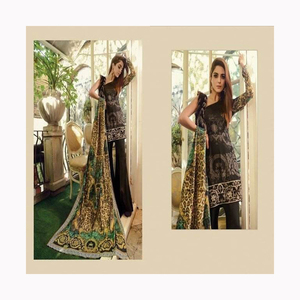 Collection pelouse pakistanaise shalwar kameez costume pour femmes/femmes robes pakistanaises décontractées à vendre - Product Image 3