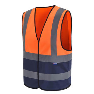 Ansi เสื้อกั๊กนิรภัยสะท้อนแสง Class 2, เสื้อกั๊กใส่ทำงานระบายอากาศได้ดีสีสดใส - Product Image 2