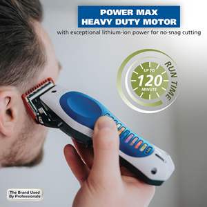 เครื่องตัดผมไร้สายแบบชาร์จไฟได้สำหรับผู้ชาย เทคโนโลยีการชาร์จอัจฉริยะ แบตเตอรี่ทริมเมอร์ ชาร์จผ่าน USB ตัดผมที่บ้าน ปรับแต่งได้ - Product Image 6